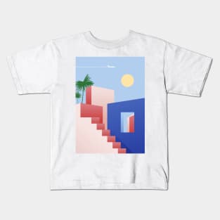 Boho travel art. Egypt, Morocco poster Kids T-Shirt